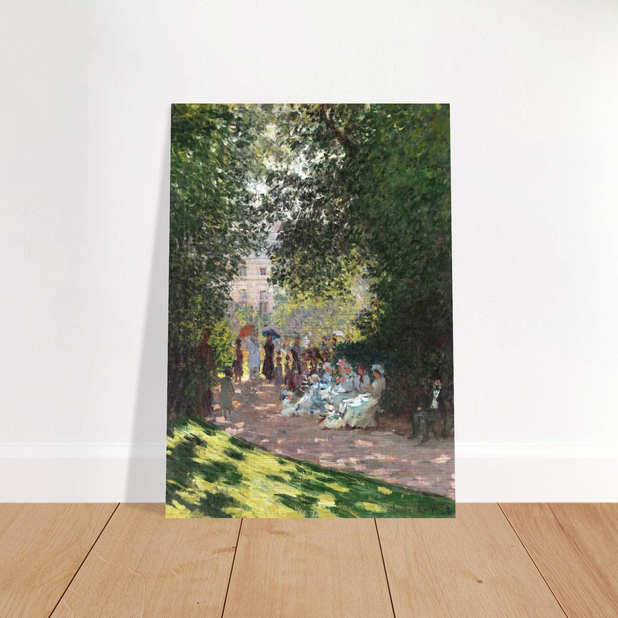 Spring Wall art | Claude Monet Picture |The Parc Monceau - Brushed Aluminum Print - 70x100 cm / 28x40″ -