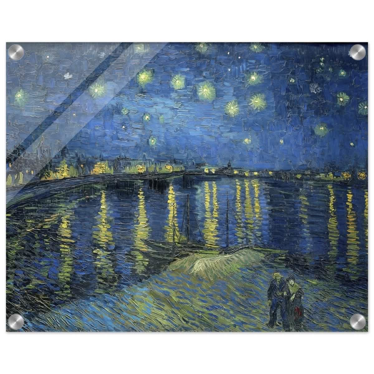 Starry Night Over the Rhone (1888) by Vincent van Gogh | Vintage wall art print - Acrylic Print - 40x50 cm / 16x20″ -