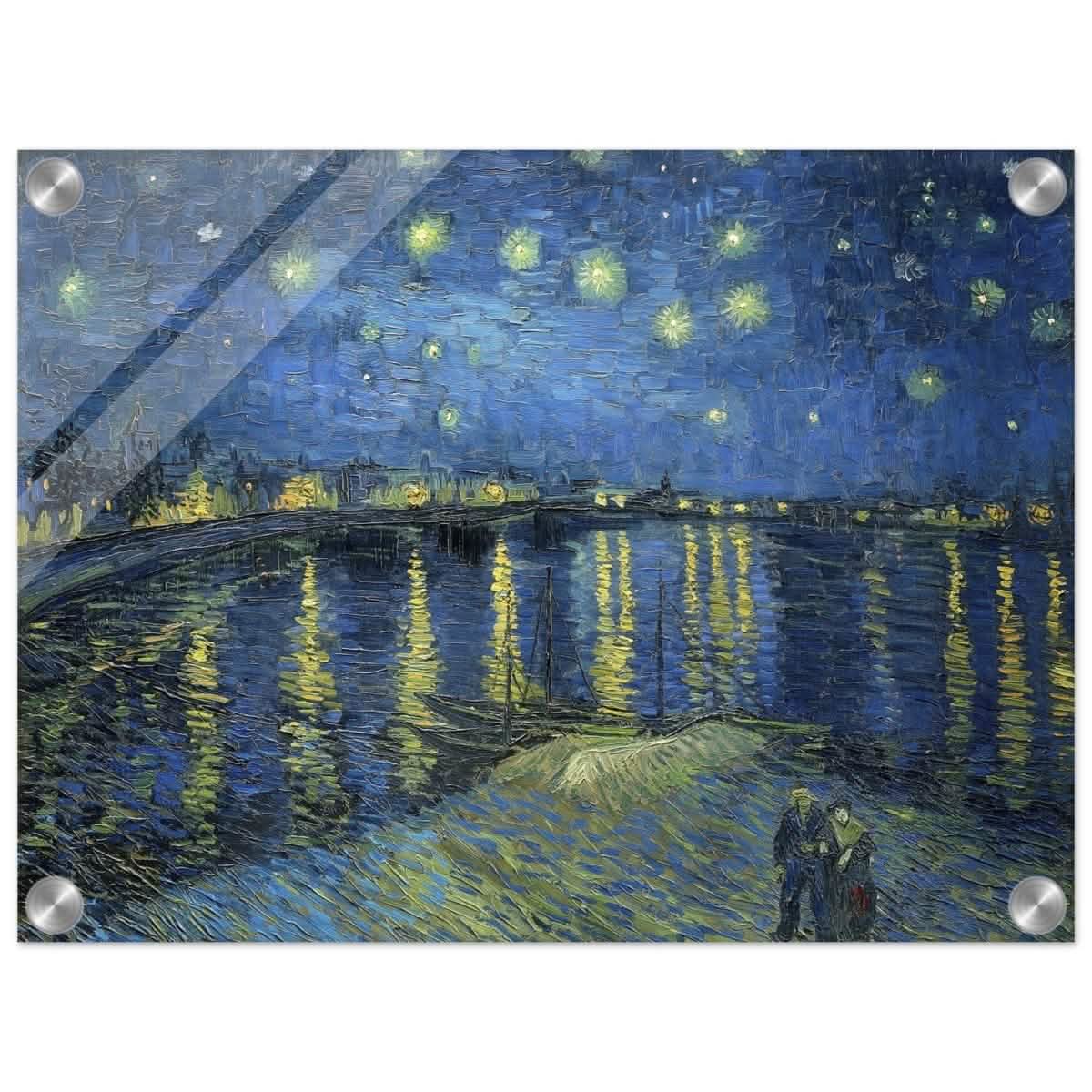 Starry Night Over the Rhone (1888) by Vincent van Gogh | Vintage wall art print - Acrylic Print - 30x40 cm / 12x16″ -