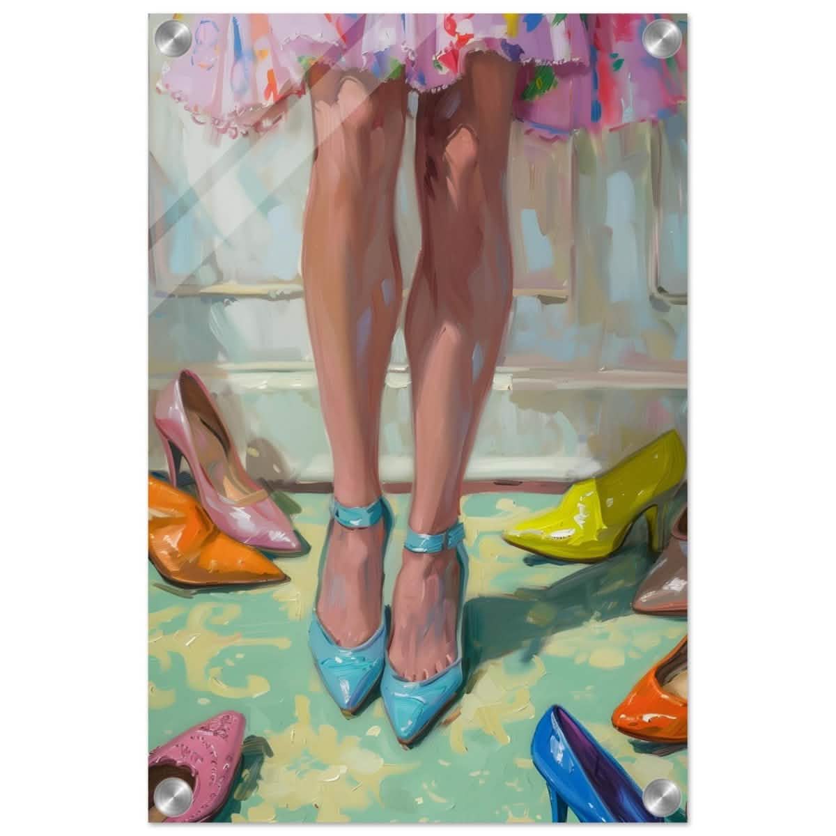 Step into Elegance | Contemporary Impressionism Wall art print - 30x45 cm / 12x18″ - Acrylic Print -