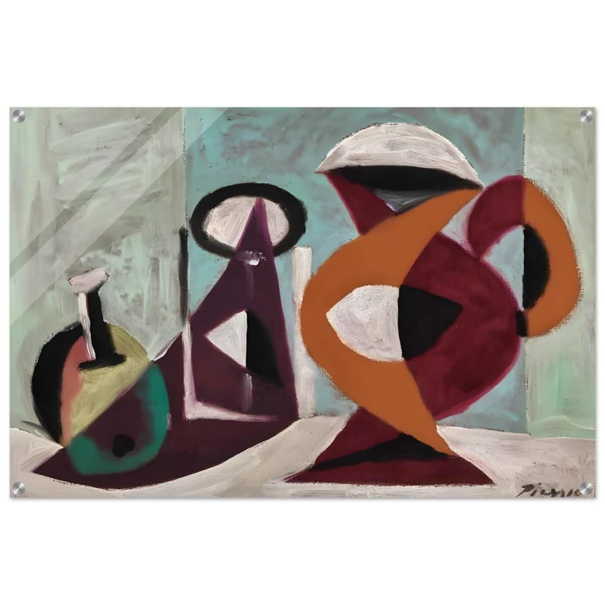Still life by Pablo Picasso 1937 | Cubism wall art print - Acrylic Print - 60x90 cm / 24x36″ -