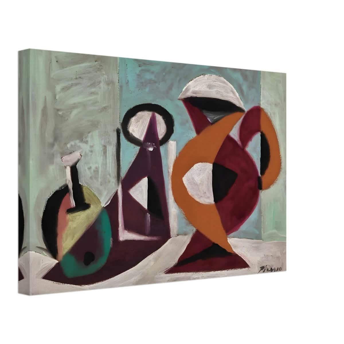 Still life by Pablo Picasso 1937 | Cubism wall art print - Canvas - 30x45 cm / 12x18″ -