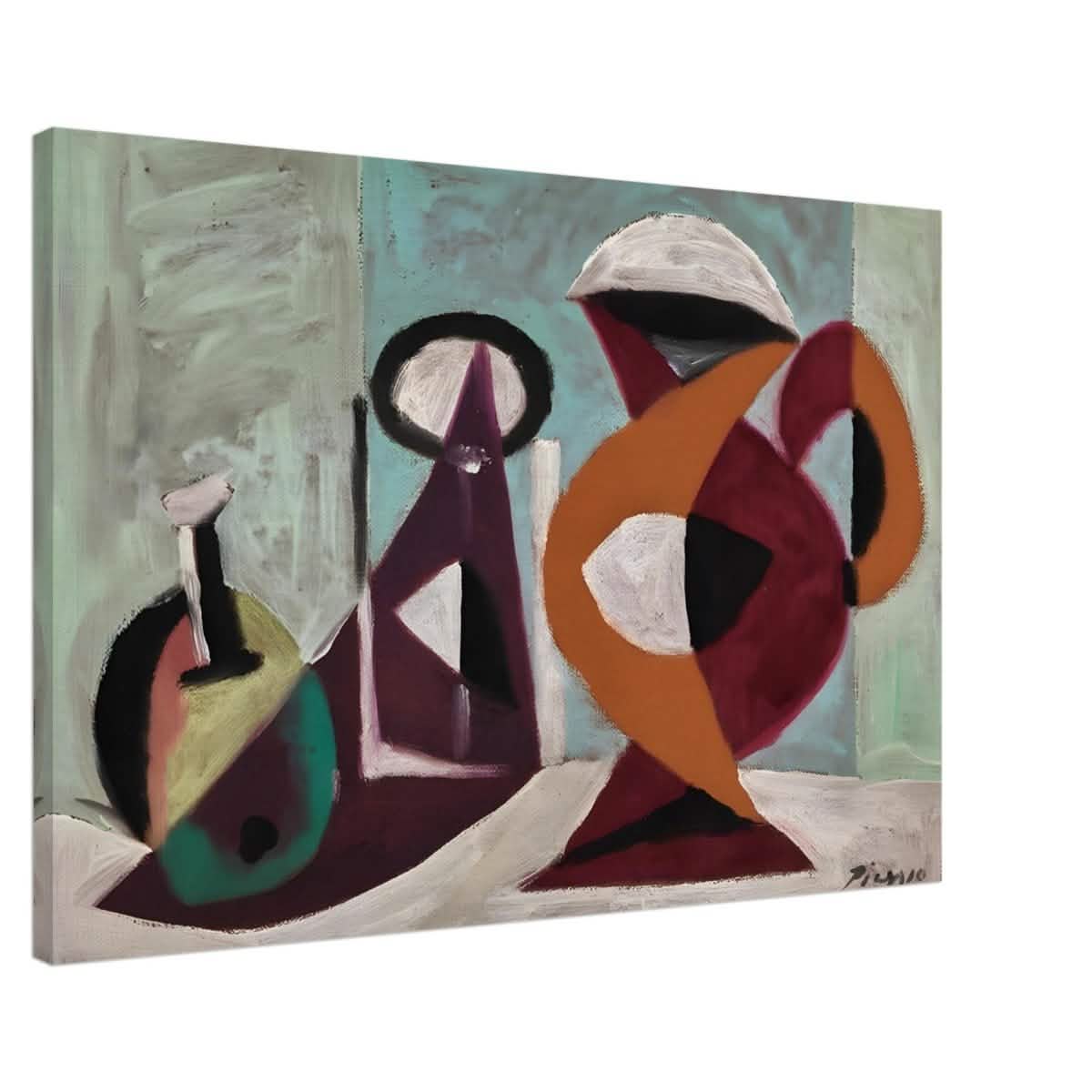 Still life by Pablo Picasso 1937 | Cubism wall art print - Canvas - 60x90 cm / 24x36″ -