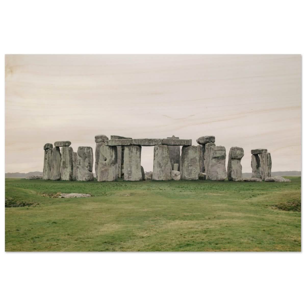 Stonehenge: A Timeless Wonder | Salisbury Plain | Wiltshire, England - Wood Prints - 50x75 cm / 20x30″ -
