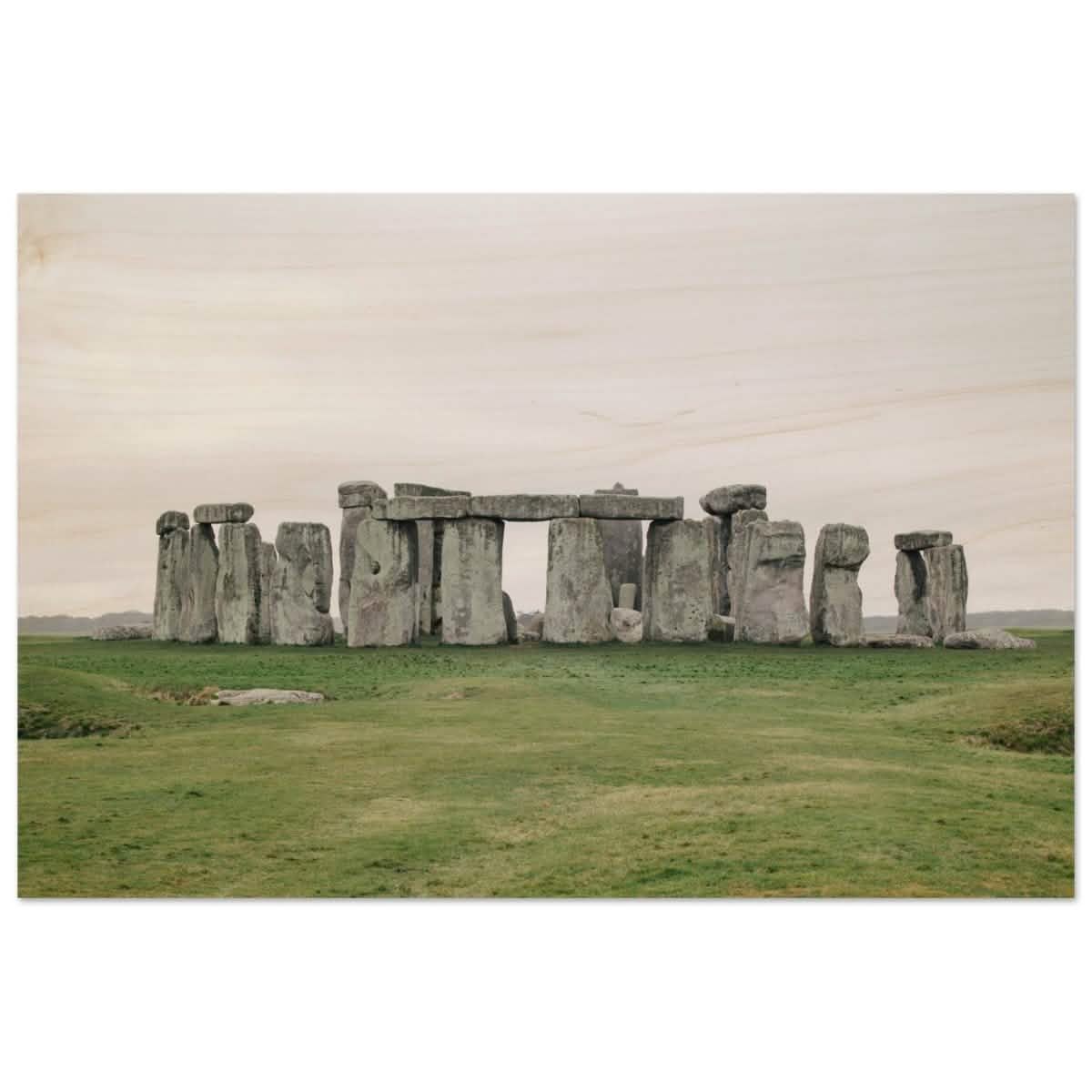 Stonehenge: A Timeless Wonder | Salisbury Plain | Wiltshire, England - Wood Prints - 60x90 cm / 24x36″ -