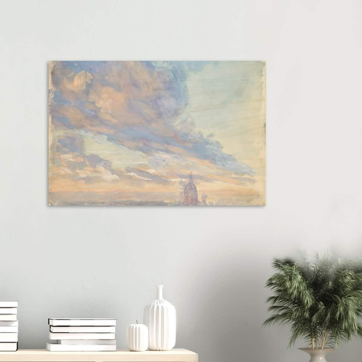 Study of clouds by Francis Lathrop - Wood Prints - 60x90 cm / 24x36″ - 20 mm