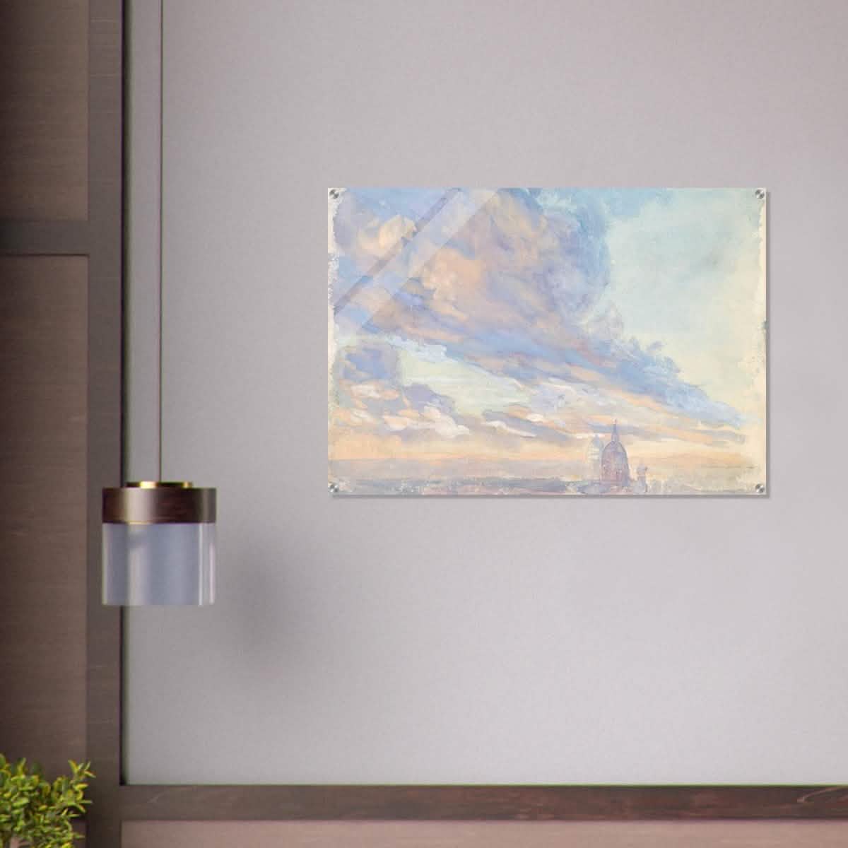 Study of clouds by Francis Lathrop - Acrylic Print - 70x100 cm / 28x40″ -