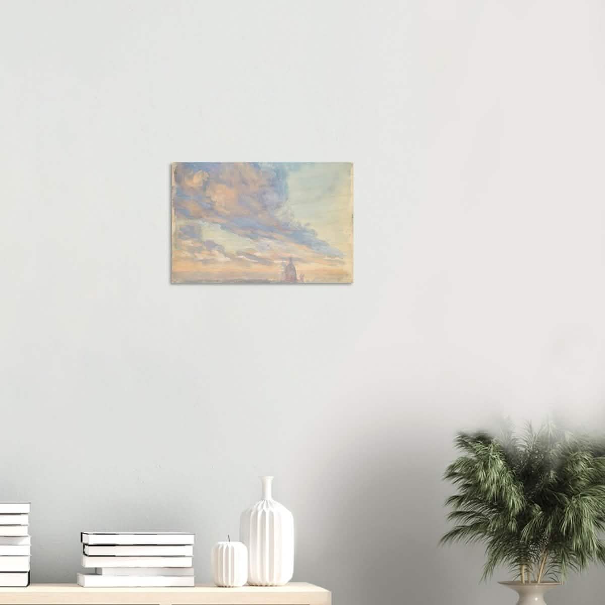 Study of clouds by Francis Lathrop - Wood Prints - 30x45 cm / 12x18″ - 20 mm