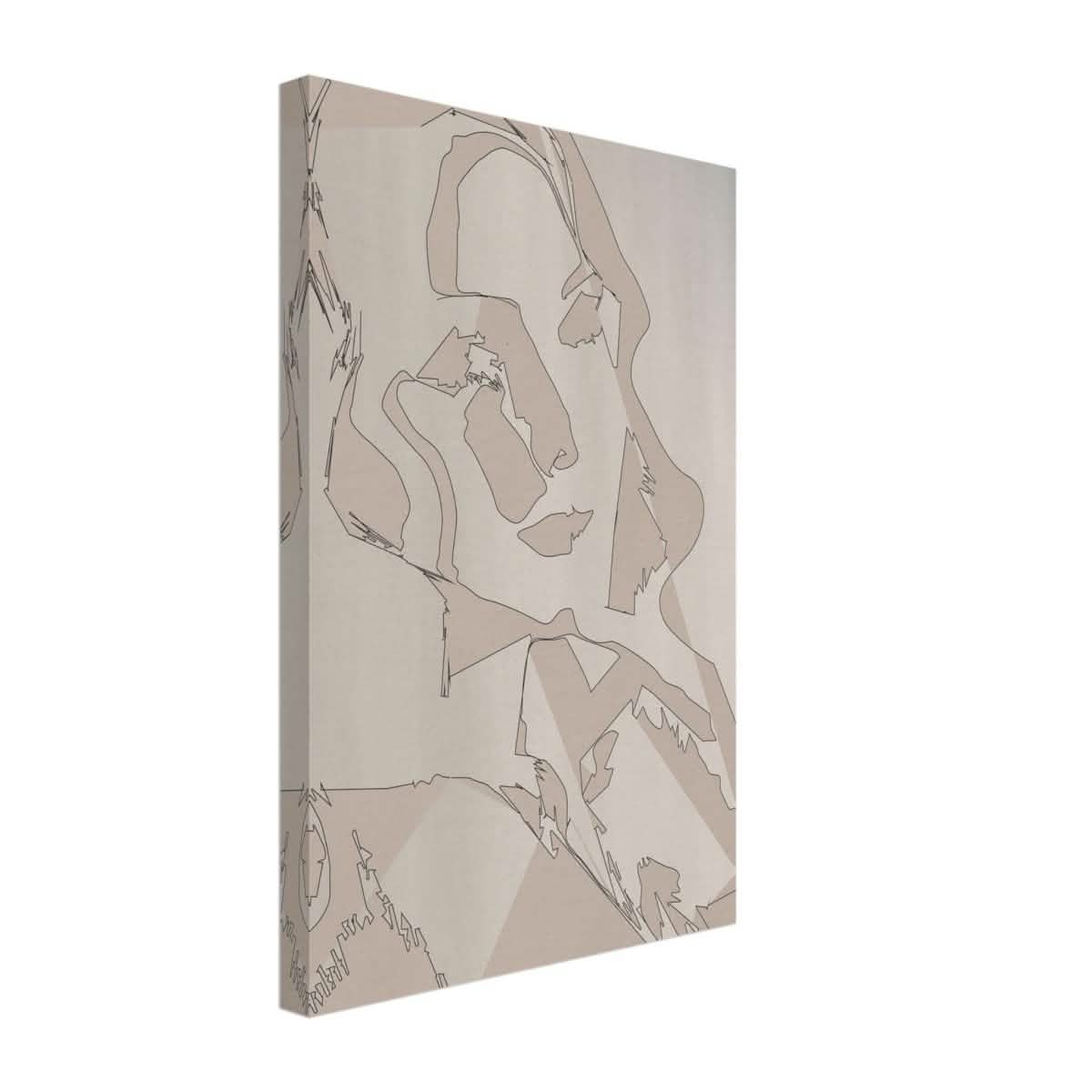 Subtle Shades of Thought | Minimalist Wall art Print - Canvas - 30x45 cm / 12x18″ -