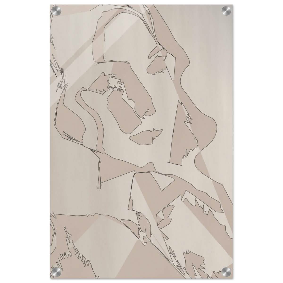 Subtle Shades of Thought | Minimalist Wall art Print - Acrylic Print - 40x60 cm / 16x24″ -