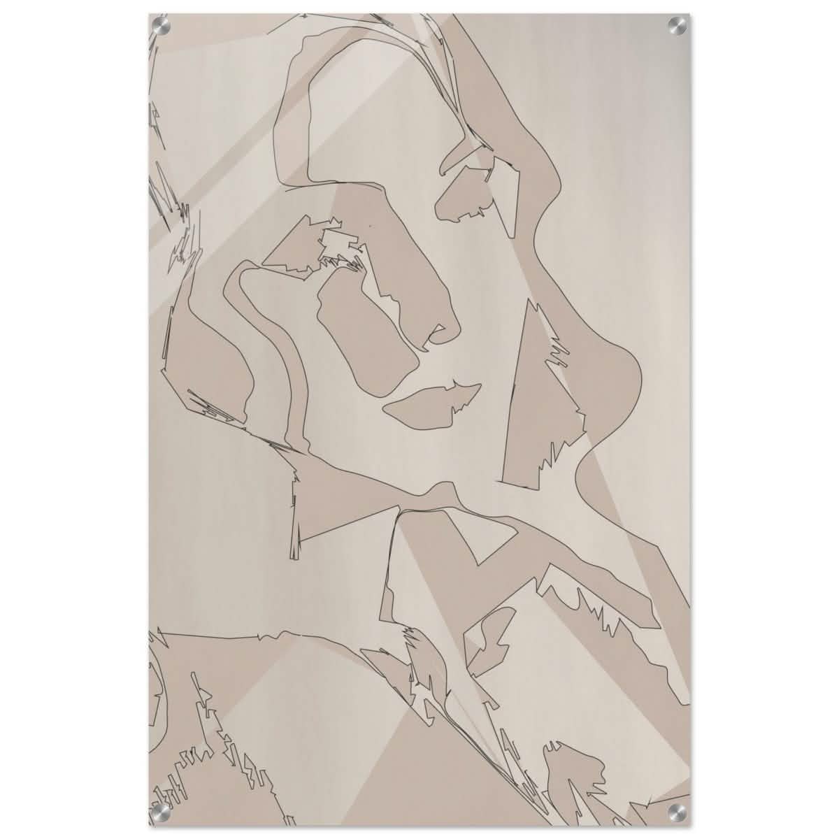 Subtle Shades of Thought | Minimalist Wall art Print - Acrylic Print - 60x90 cm / 24x36″ -