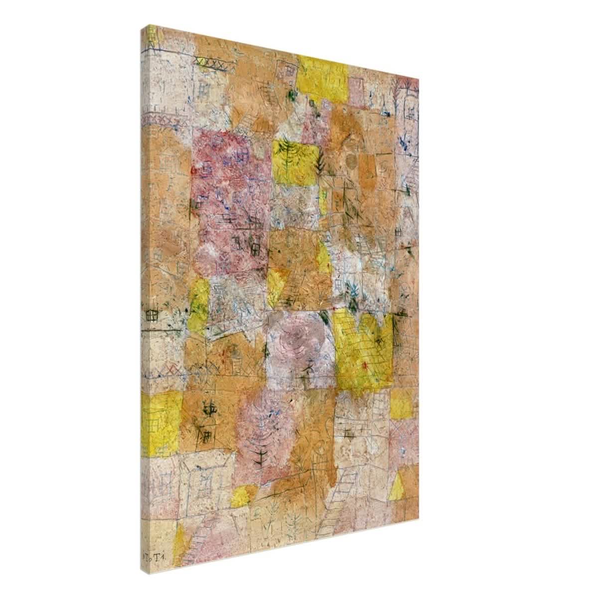 Suburban Idyll by Paul Klee - Canvas - 70x100 cm / 28x40″ - Thick