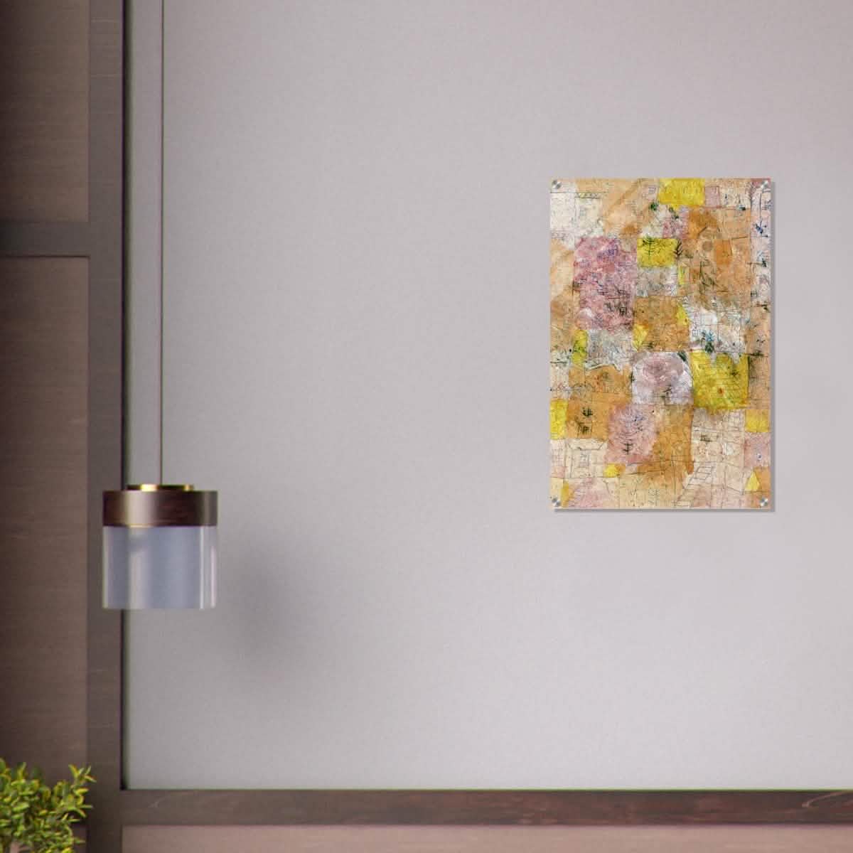 Suburban Idyll by Paul Klee - Acrylic Print - 50x75 cm / 20x30″ -