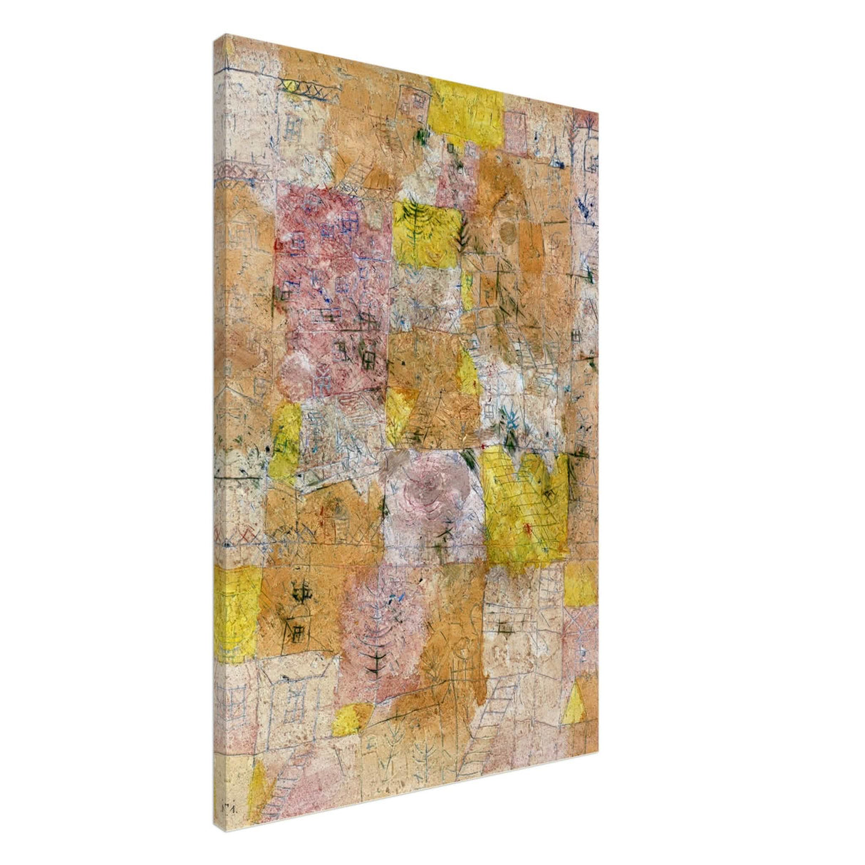 Suburban Idyll by Paul Klee - Canvas - 60x90 cm / 24x36″ - Slim
