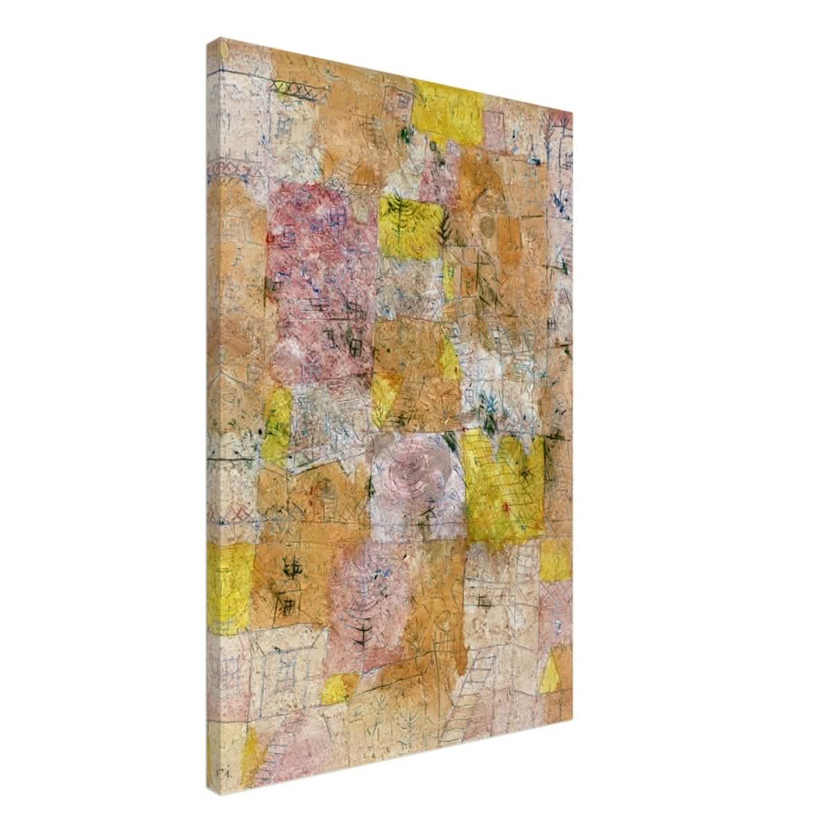 Suburban Idyll by Paul Klee - Canvas - 60x90 cm / 24x36″ - Thick