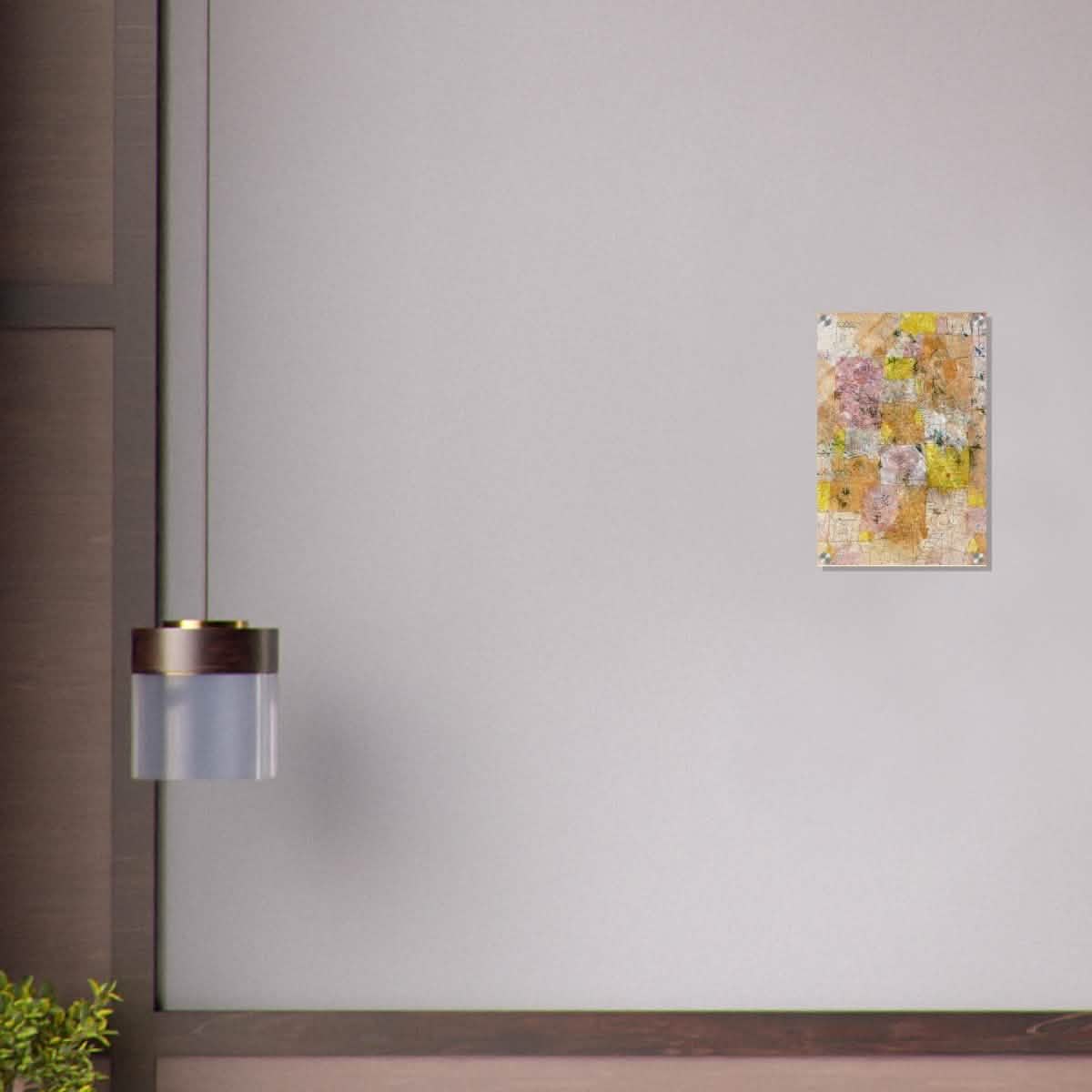 Suburban Idyll by Paul Klee - Acrylic Print - 30x45 cm / 12x18″ -