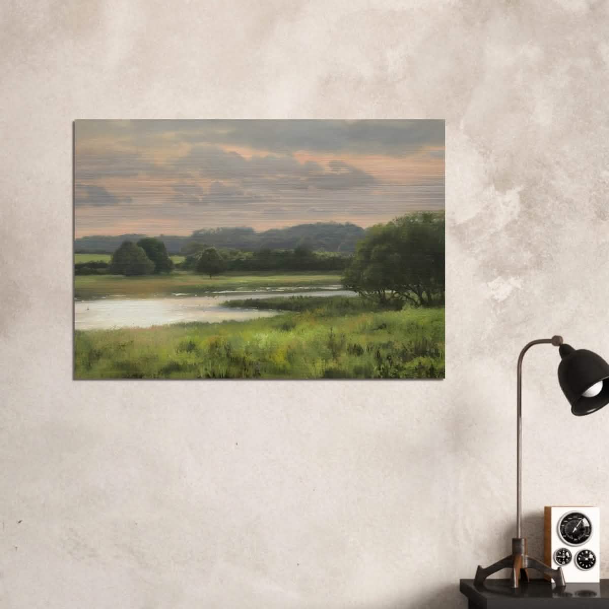 Summer Evening by Peter Barker - Brushed Aluminum Print - 70x100 cm / 28x40″ -