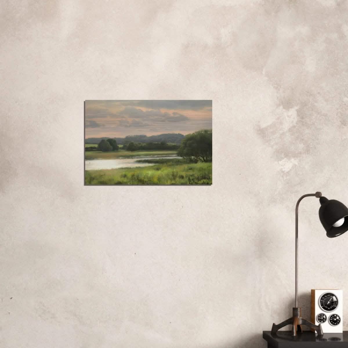 Summer Evening by Peter Barker - Brushed Aluminum Print - 40x60 cm / 16x24″ -