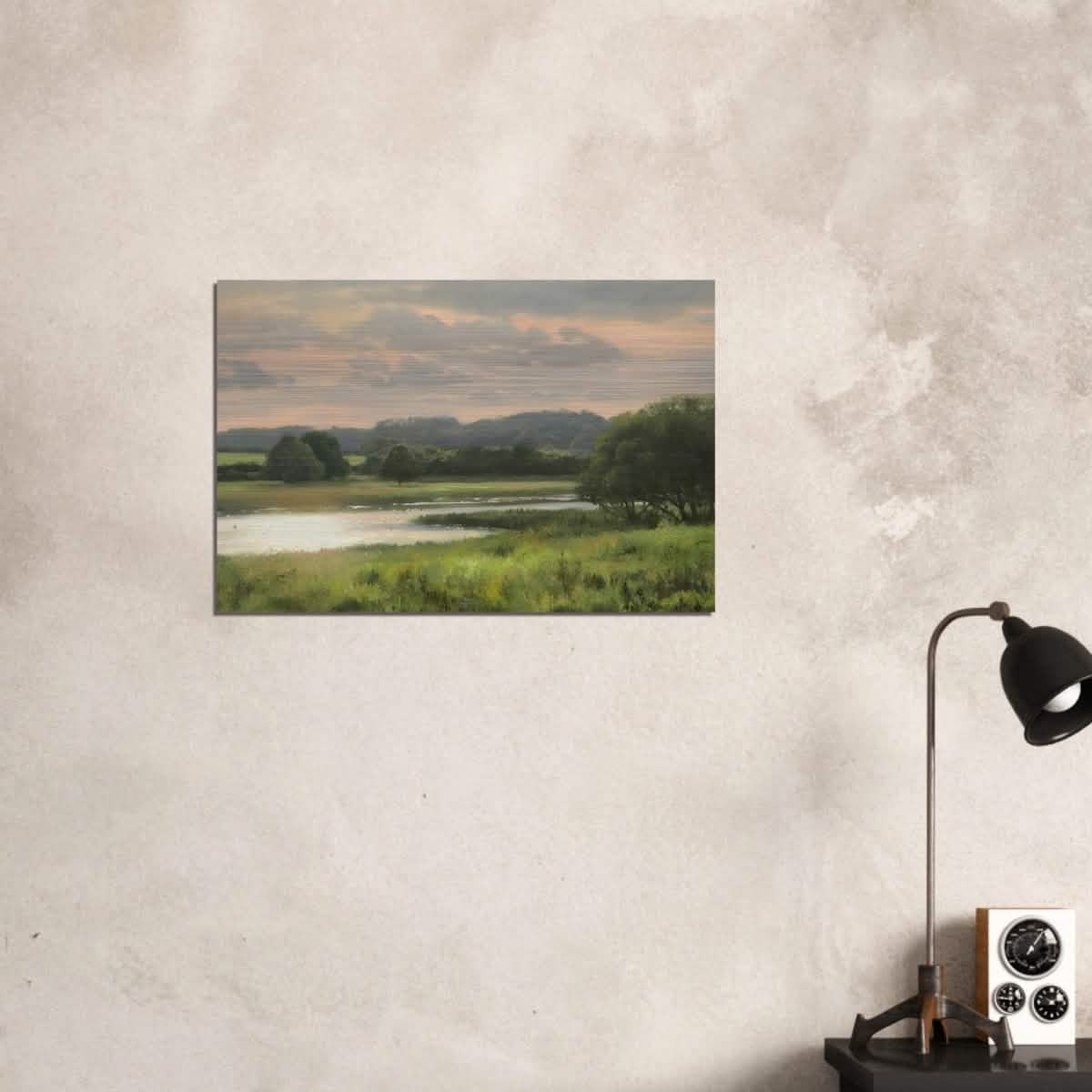 Summer Evening by Peter Barker - Brushed Aluminum Print - 50x75 cm / 20x30″ -