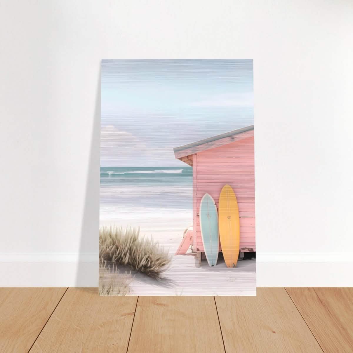 Sun, Surf & Simplicity | Minimalist Coastal Photography Wall art print - 60x90 cm / 24x36″ - Brushed Aluminum Print -