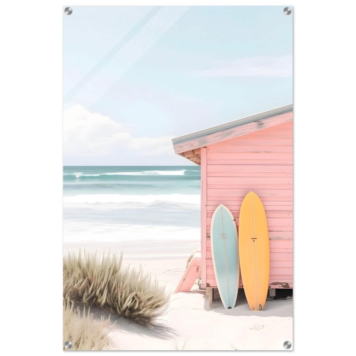 Sun, Surf & Simplicity | Minimalist Coastal Photography Wall art print - 60x90 cm / 24x36″ - Acrylic Print -