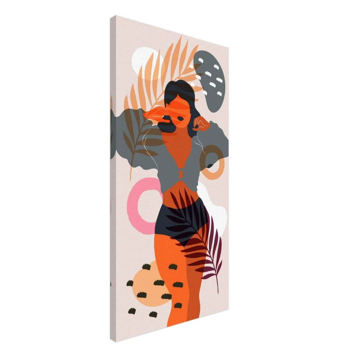 Sunlit Muse Canvas Print – Bold & Radiant Feminine Energy Art | 3 design options in 26 Sizes - 40x80 cm / 16x32″ - Design Option 1 -