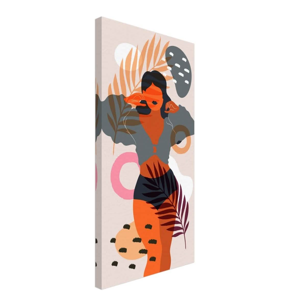 Sunlit Muse Canvas Print – Bold & Radiant Feminine Energy Art | 3 design options in 26 Sizes - 30x60 cm / 12x24″ - Design Option 1 -