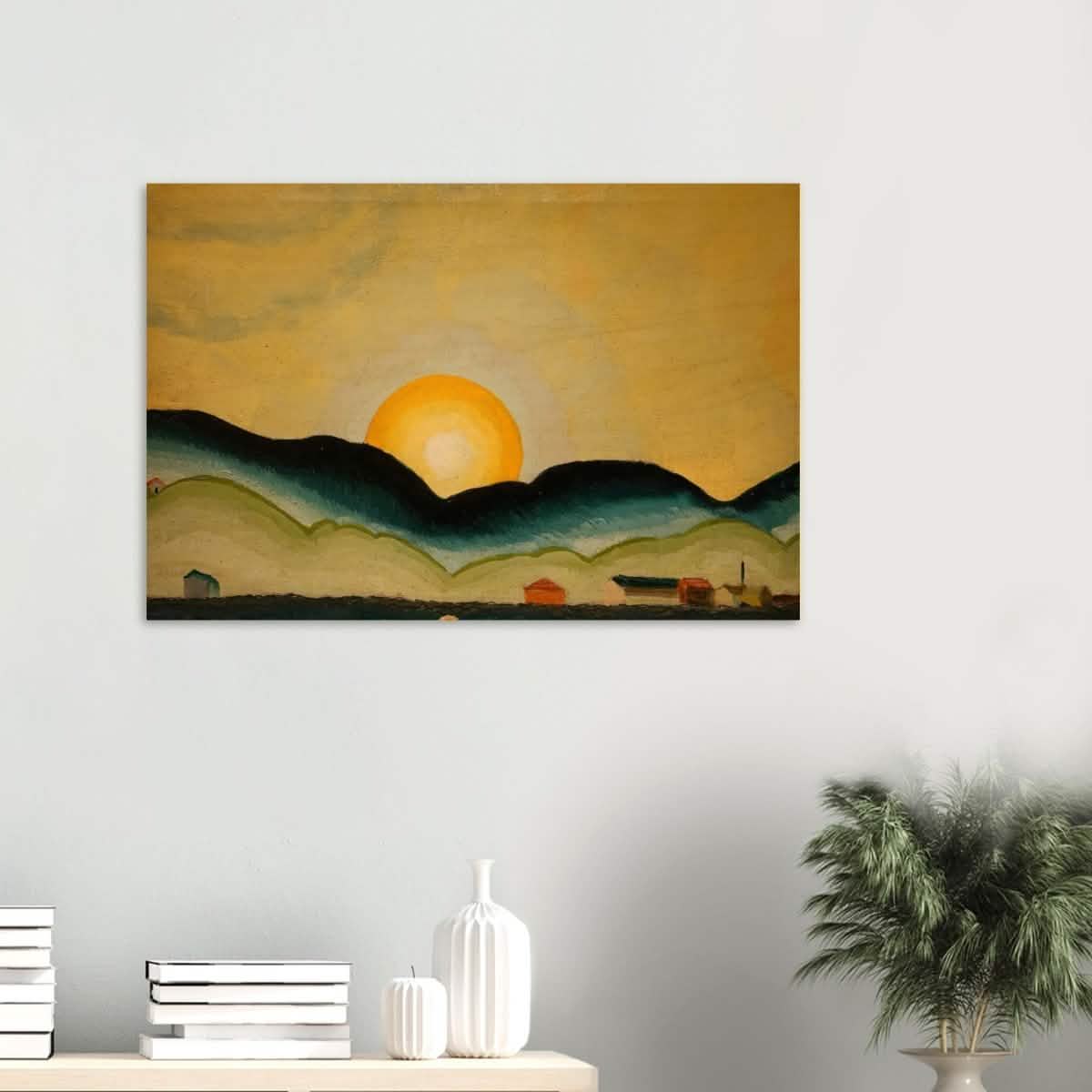 Sunrise, North Harbor by Arthur Dove - Wood Prints - 60x90 cm / 24x36″ - 20 mm