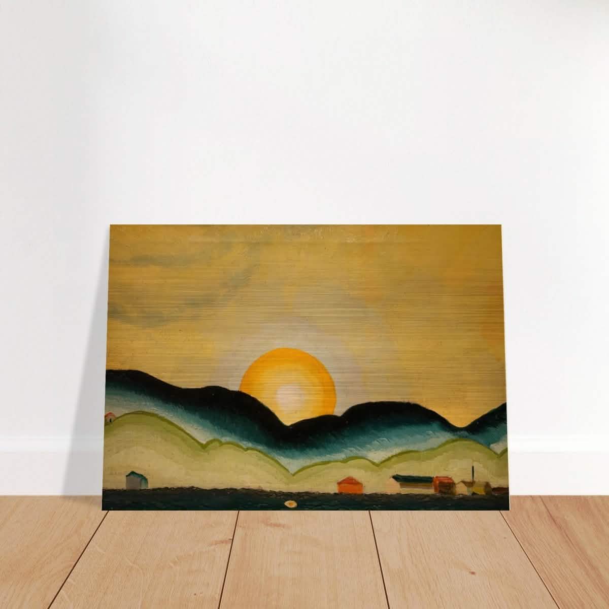 Sunrise, North Harbor by Arthur Dove - Brushed Aluminum Print - 70x100 cm / 28x40″ -