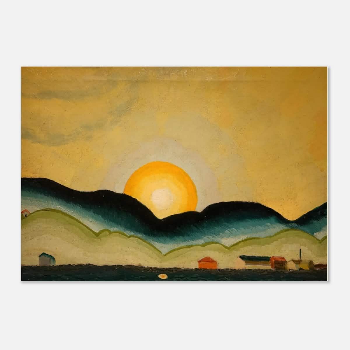 Sunrise, North Harbor by Arthur Dove - Aluminum Print - 70x100 cm / 28x40″ -