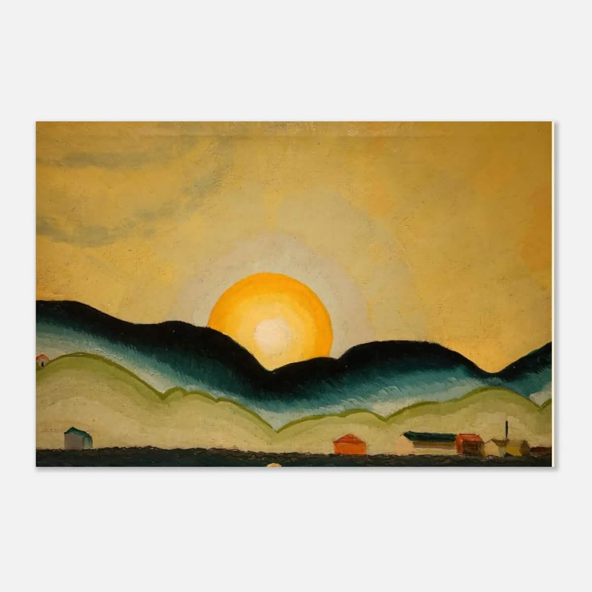Sunrise, North Harbor by Arthur Dove - Aluminum Print - 30x45 cm / 12x18″ -