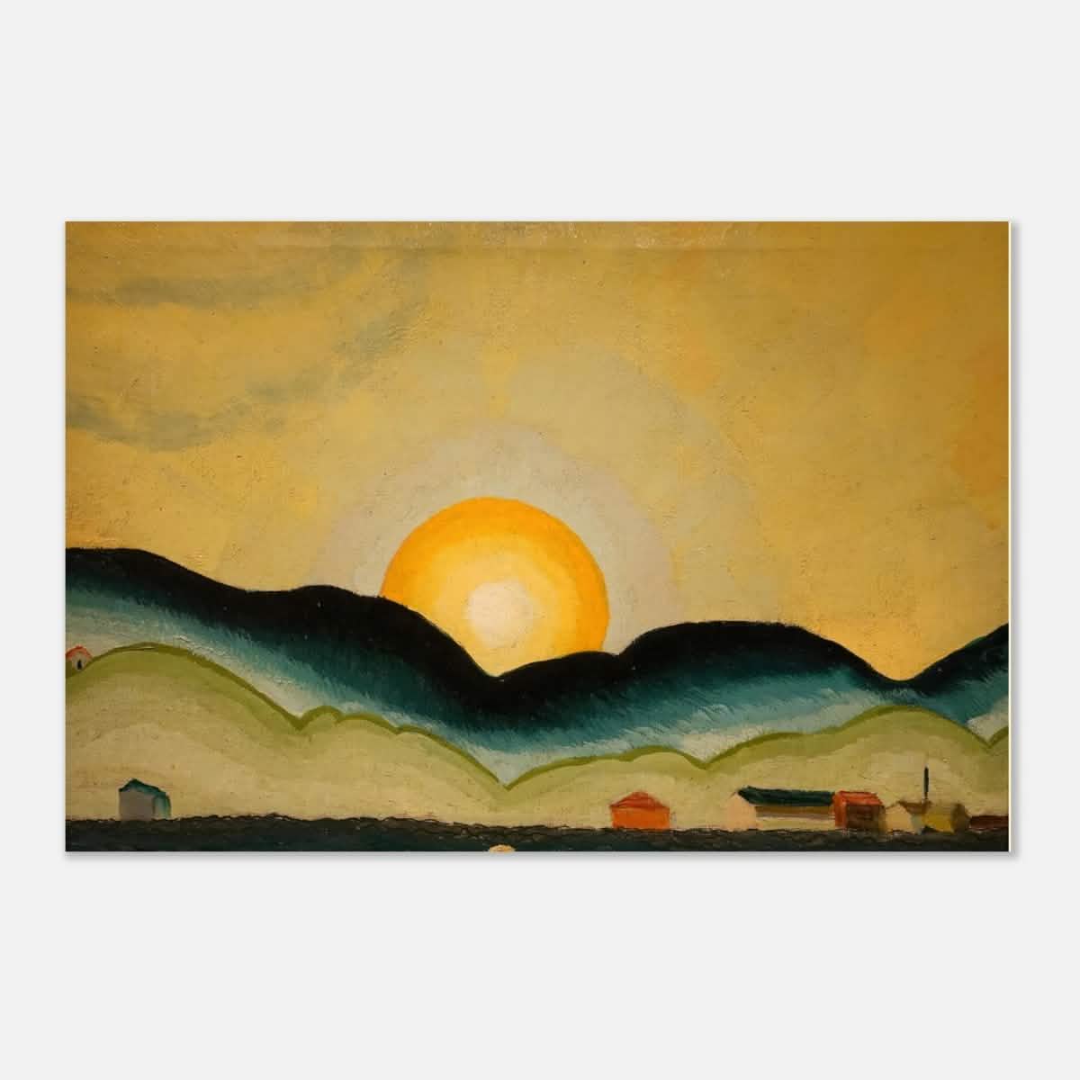 Sunrise, North Harbor by Arthur Dove - Aluminum Print - 60x90 cm / 24x36″ -