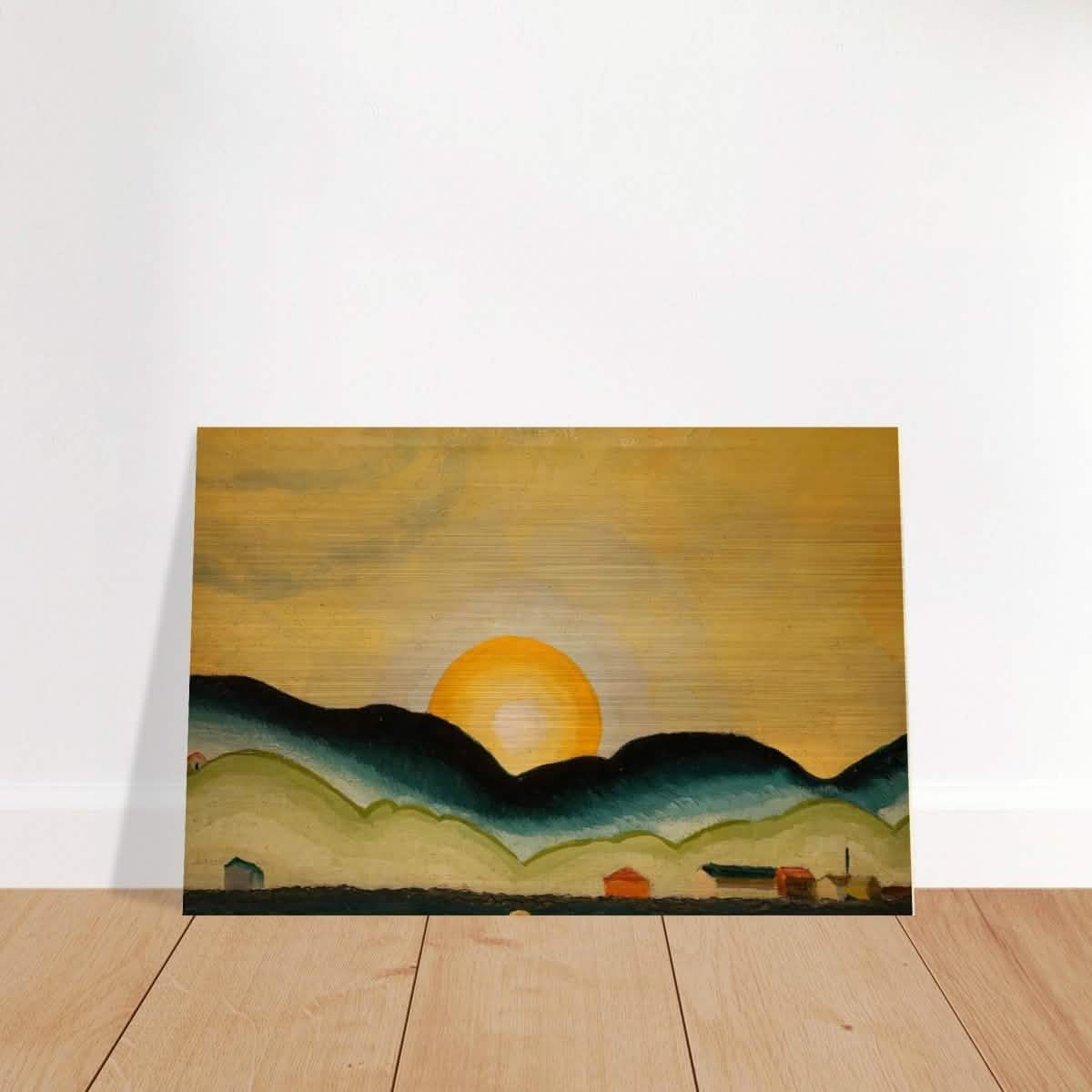Sunrise, North Harbor by Arthur Dove - Brushed Aluminum Print - 40x60 cm / 16x24″ -