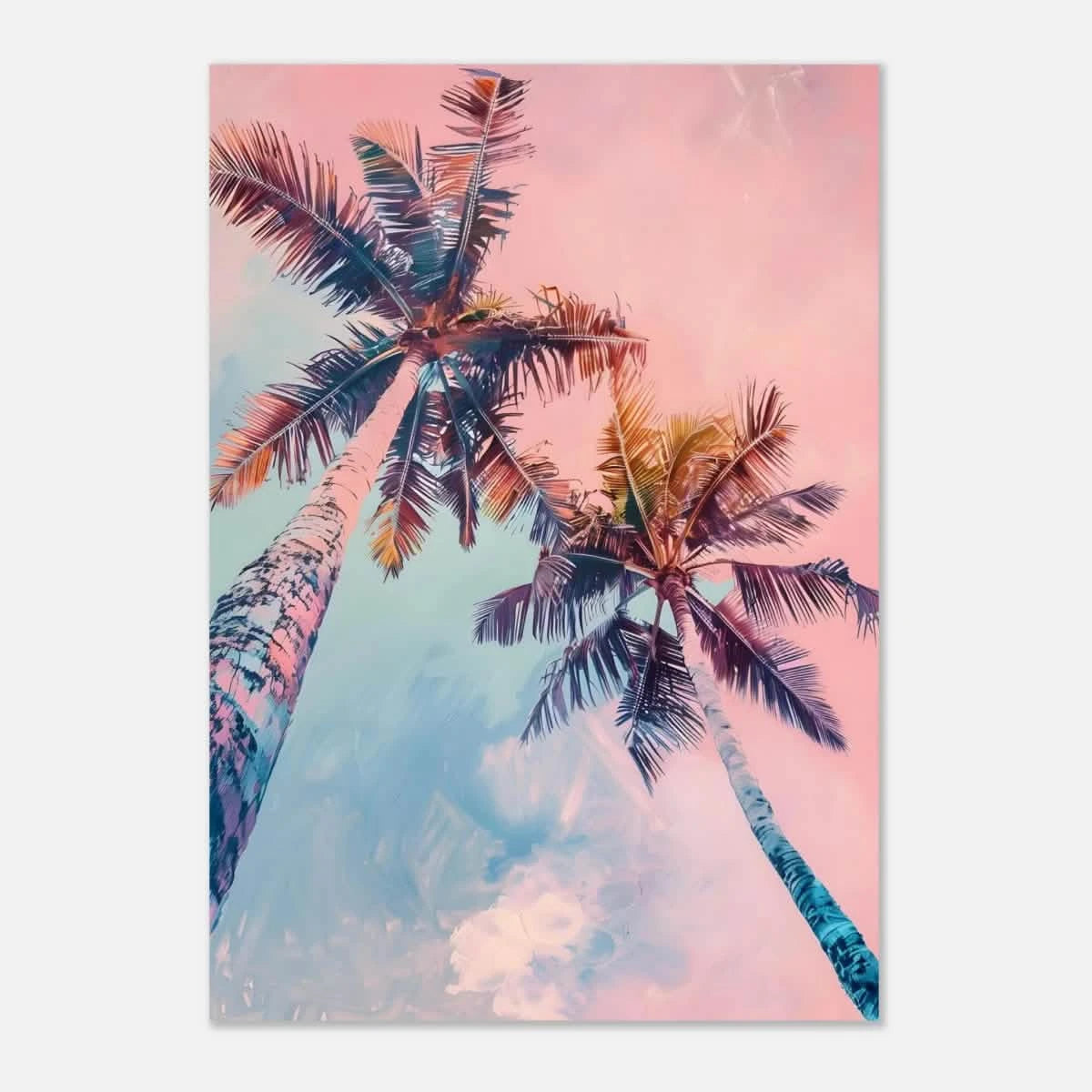 “Sunset Palms” | Wall Art Print - Aluminum Print - 70x100 cm / 28x40″ -