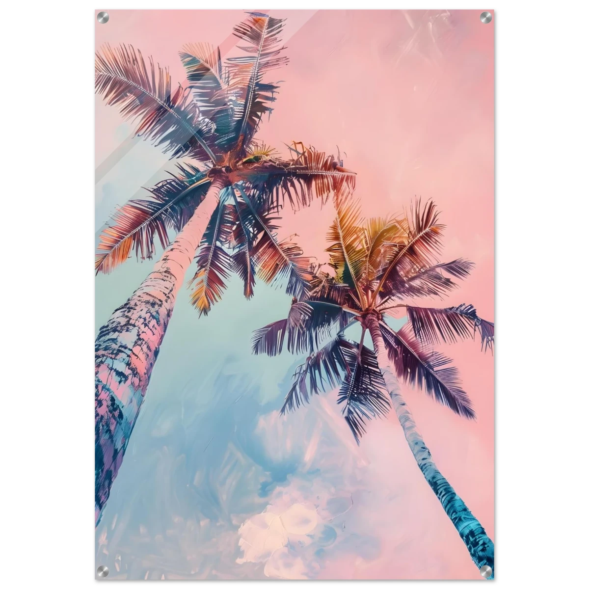 “Sunset Palms” | Wall Art Print - Acrylic Print - 70x100 cm / 28x40″ -
