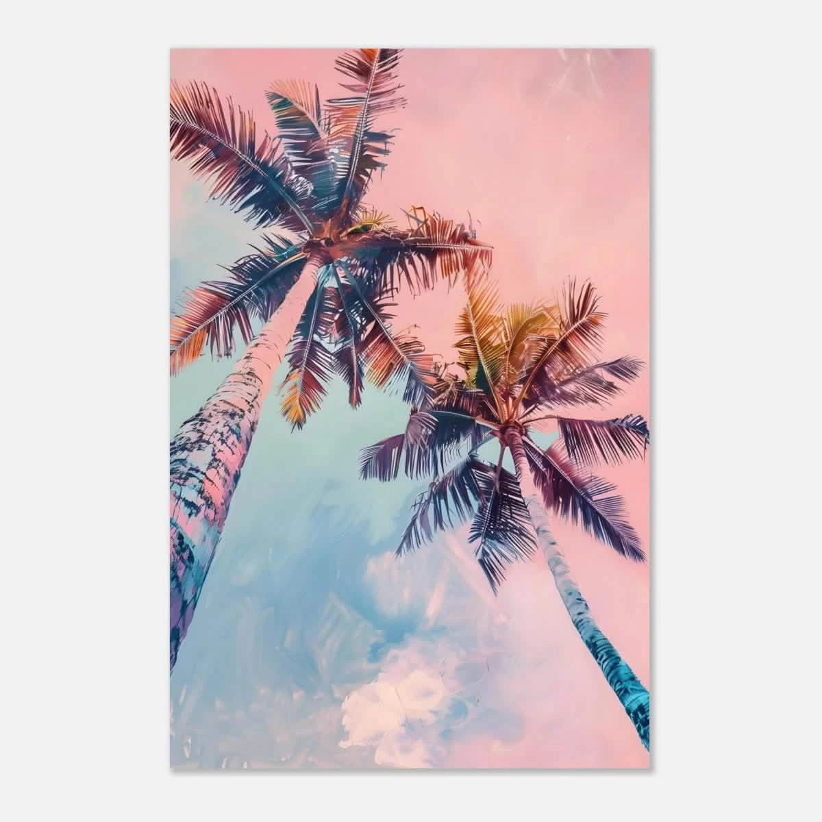 “Sunset Palms” | Wall Art Print - Aluminum Print - 40x60 cm / 16x24″ -