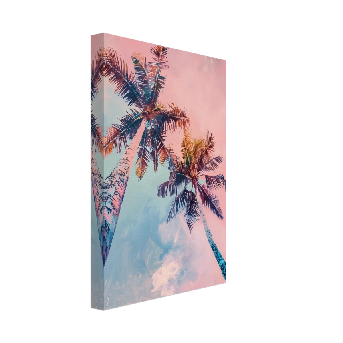 “Sunset Palms” | Wall Art Print - Canvas - 20x30 cm / 8x12″ -