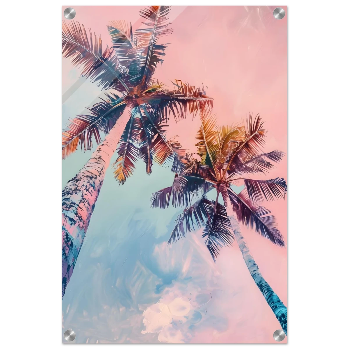 “Sunset Palms” | Wall Art Print - Acrylic Print - 40x60 cm / 16x24″ -