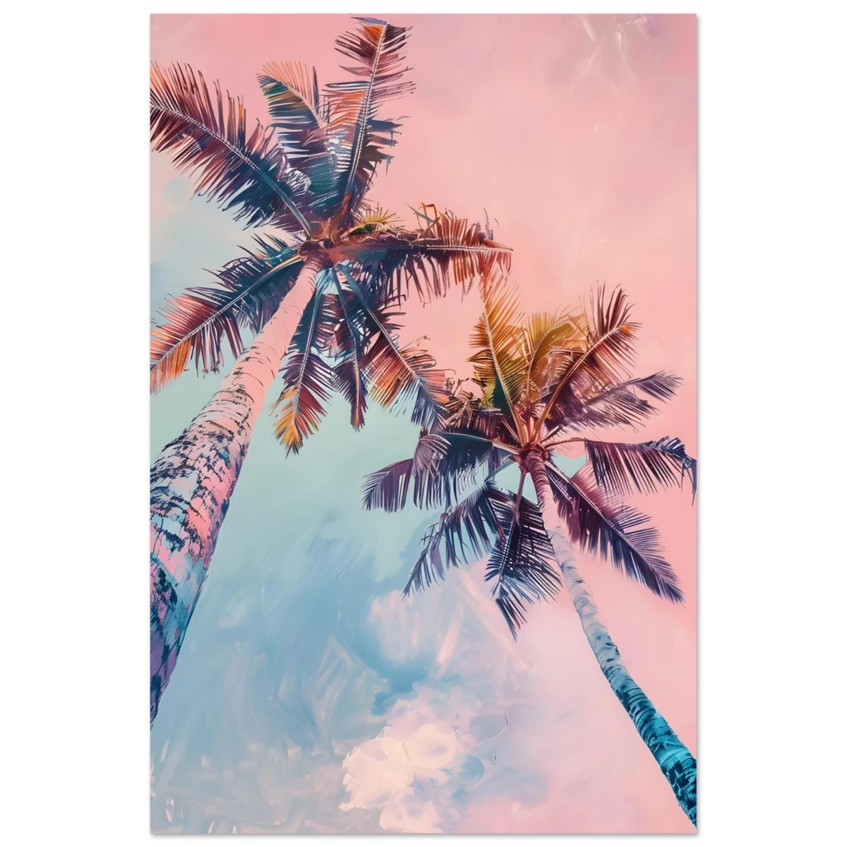 “Sunset Palms” | Wall Art Print - Fine Art Poster - 60x90 cm / 24x36″ -