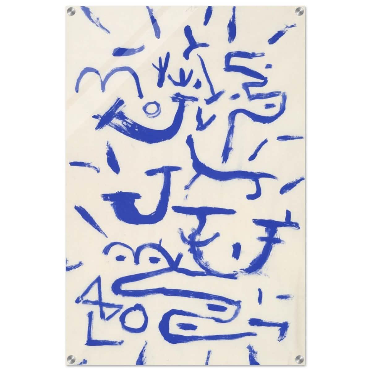 Surrealist Abstract Art Kriechendes und Baumendes (Creeper and Climber) by Paul Klee 1937 - Acrylic Print - 60x90 cm / 24x36″ -