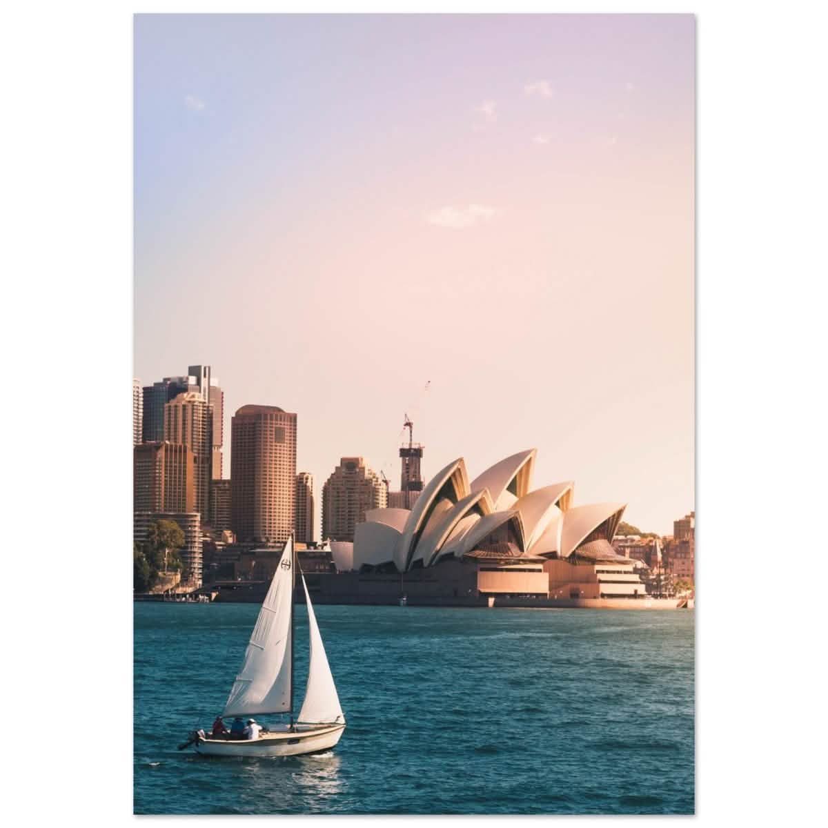 Sydney Opera House Portrait Canvas Print - Aluminum Print - 70x100 cm / 28x40″ -