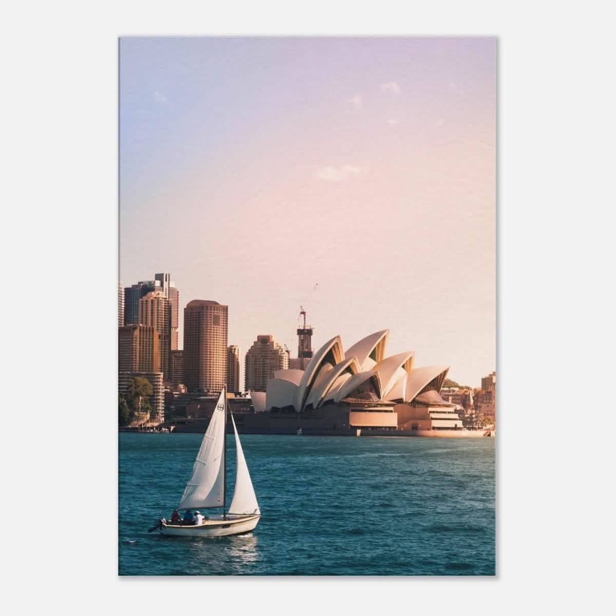 Sydney Opera House Portrait Canvas Print - Canvas - 70x100 cm / 28x40″ - Slim