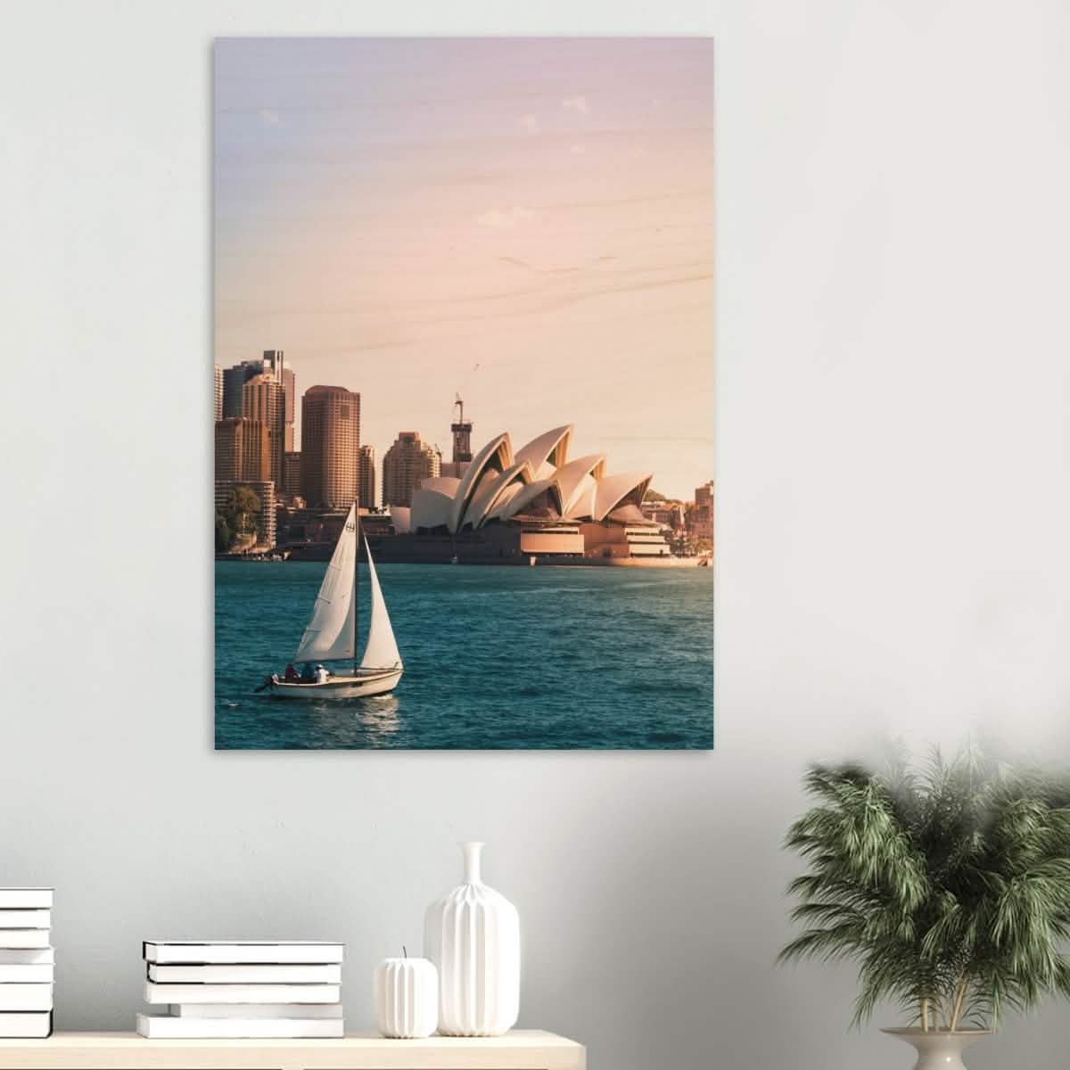Sydney Opera House Portrait Canvas Print - Wood Prints - 70x100 cm / 28x40″ -