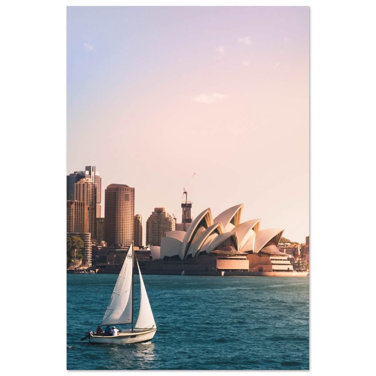 Sydney Opera House Portrait Canvas Print - Aluminum Print - 30x45 cm / 12x18″ -