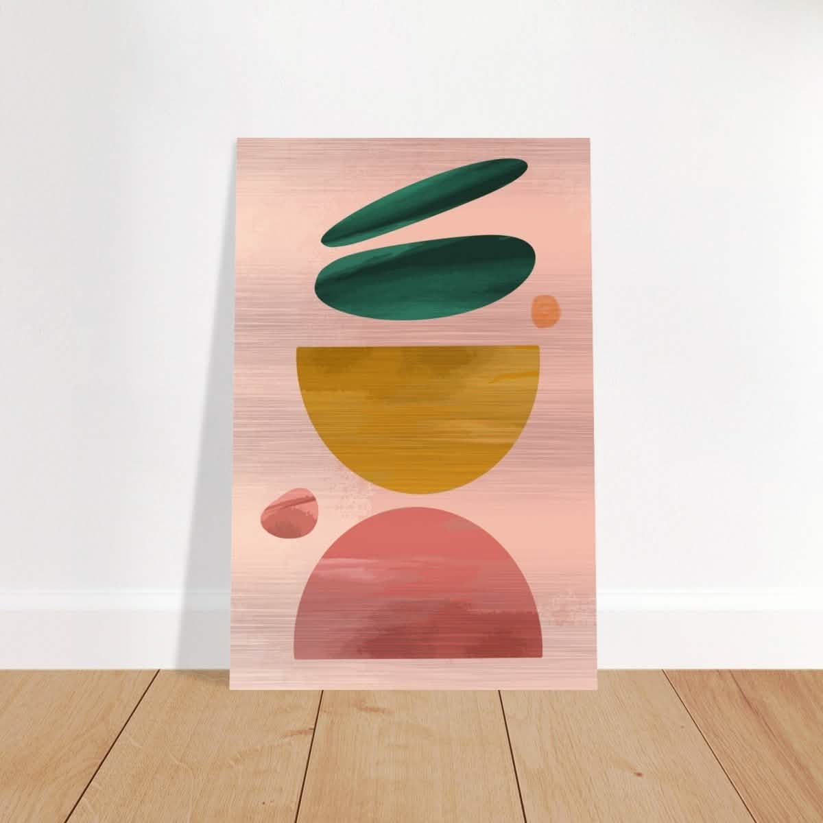 Symmetry in Motion | Abstract Minimalism | Wall art print - Brushed Aluminum Print - 30x45 cm / 12x18″ -