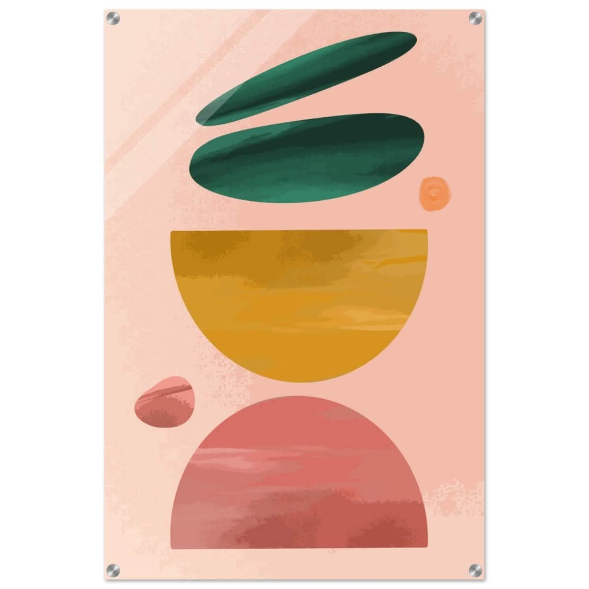 Symmetry in Motion | Abstract Minimalism | Wall art print - Acrylic Print - 30x45 cm / 12x18″ -