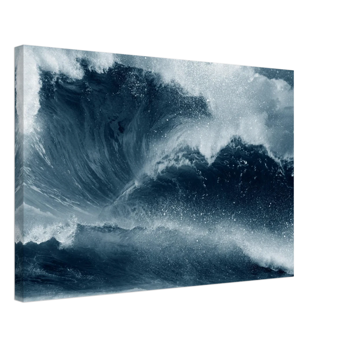 "Tempest Surge" – Monochrome Ocean Wave Wall Art Print - Canvas - 40x60 cm / 16x24″ -