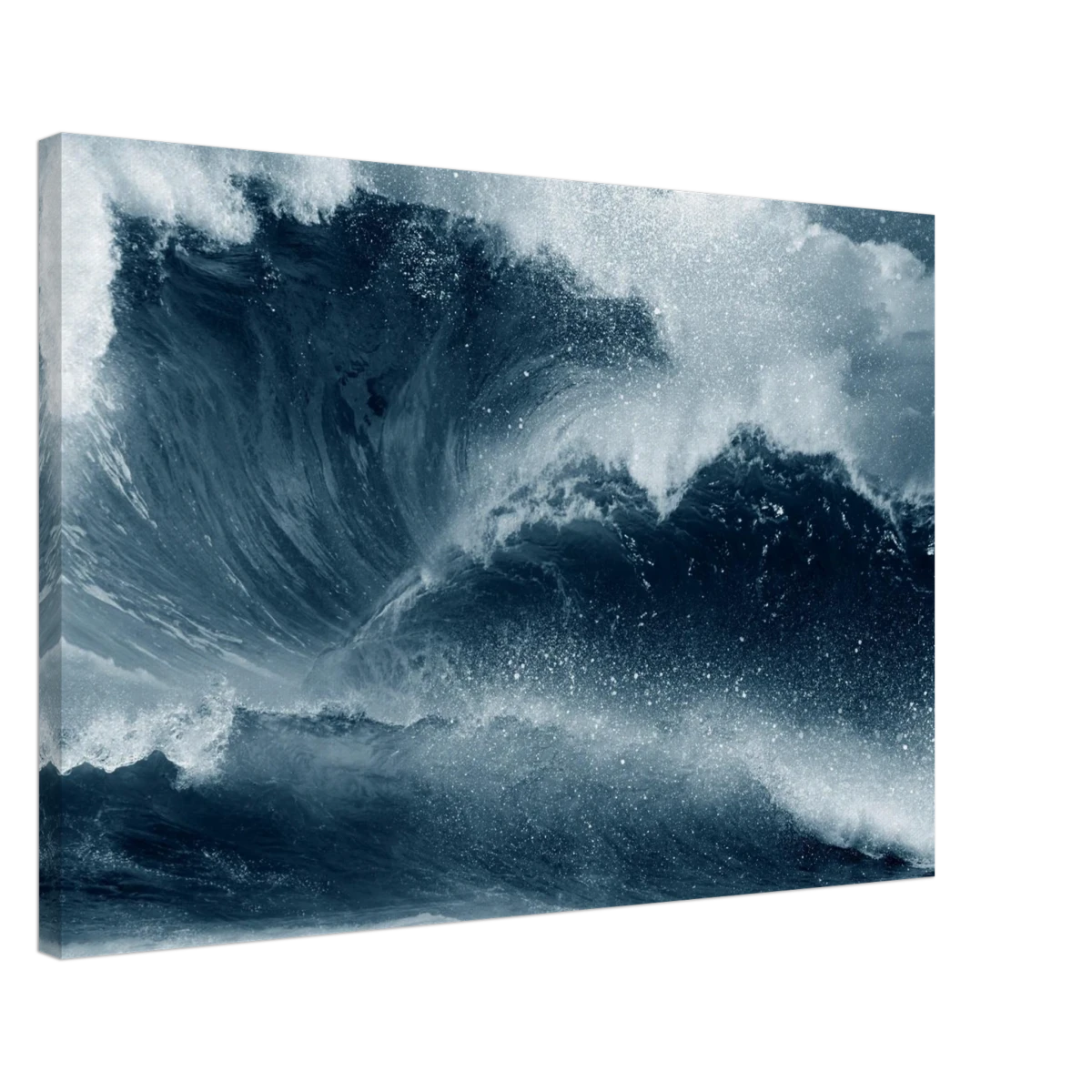 "Tempest Surge" – Monochrome Ocean Wave Wall Art Print - Canvas - 50x75 cm / 20x30″ -