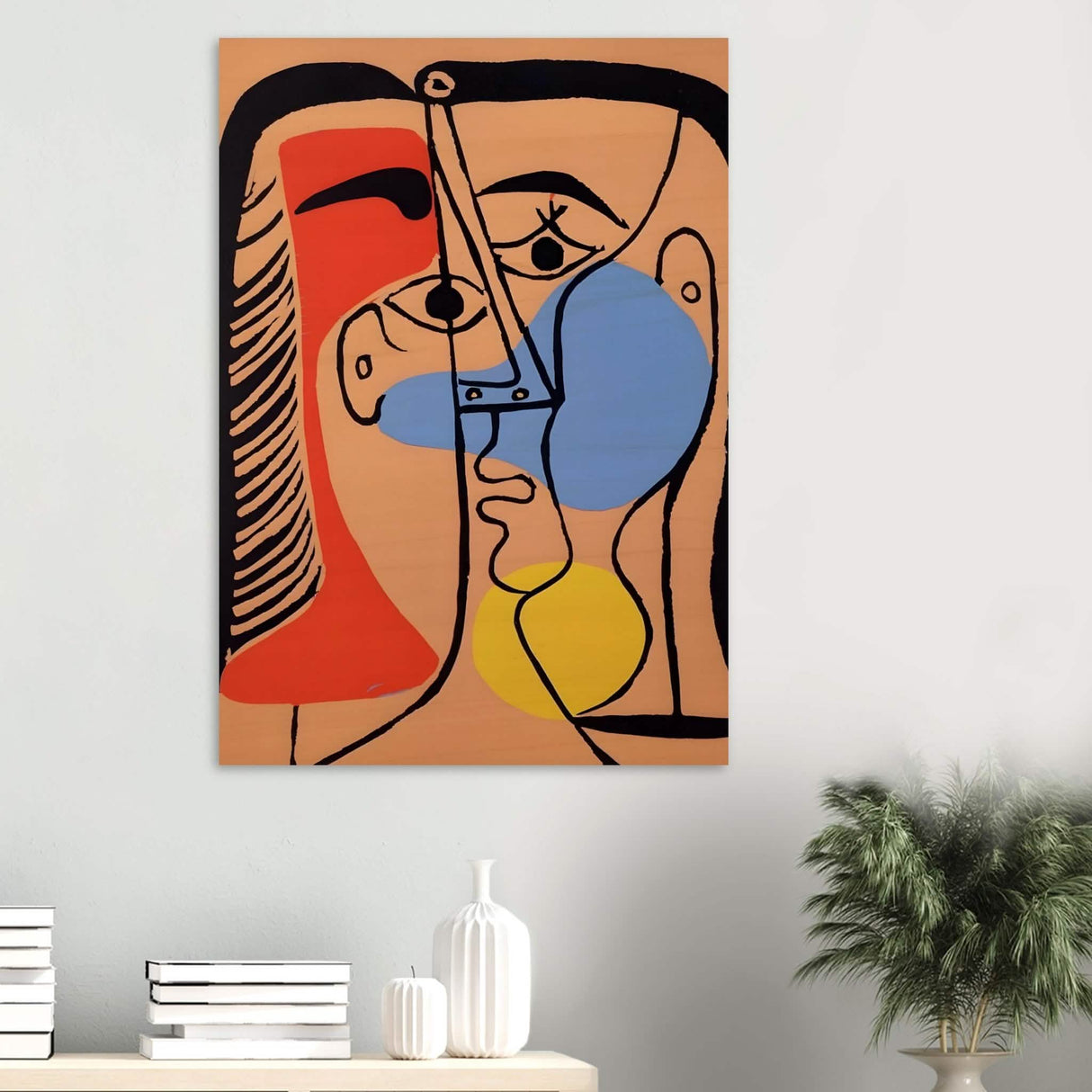 Tête de Femme | Head of a Woman by Pablo Picasso 1962 - Wood Prints - 70x100 cm / 28x40″ - 20 mm