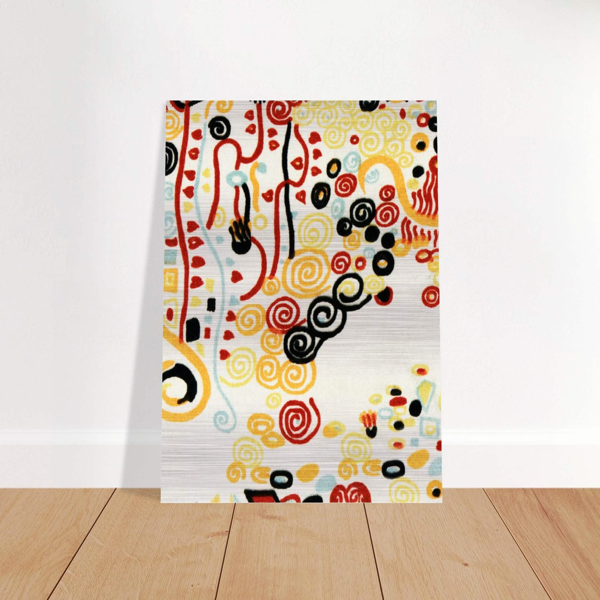 Textile sample by Gustav Klimt - Brushed Aluminum Print - 70x100 cm / 28x40″ -